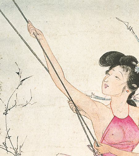 邗江-胡也佛的仕女画和最知名的金瓶梅秘戏图